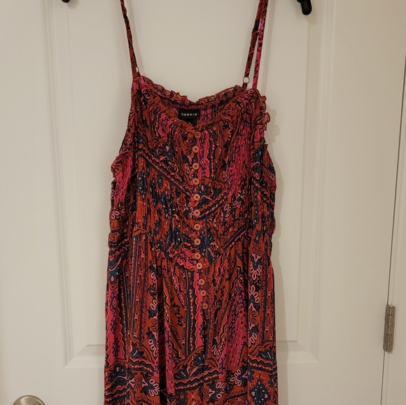 Torrid NWT Chiffon Strappy HiLo Tunic top - Picture 4 of 11